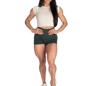 Women 100% Cotton Knitted Solid Color Halter Neck Crop Tank <b>Top</b> Hip Hop Style Tassel & Lace Green - Product Image 3