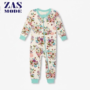 ชุดบอดี้สูทเด็กอ่อน 100% ผ้าฝ้าย นุ่มสบาย เป็นมิตรกับสิ่งแวดล้อม พร้อมซิปสองทาง แบบยูนิเซ็กซ์ ลายตารางหมากรุก สำหรับฤดูหนาว ผลิตในบังกลาเทศ - Product Image 1