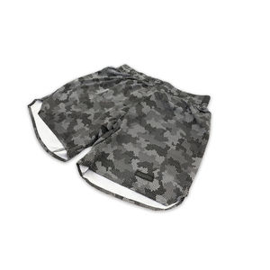 Shorts de course athlétiques écologiques pour hommes en tissu Oxford, légers, taille mi-haute élastique, style urbain uni, sublimation, pour la gym et l'entraînement - Product Image 2