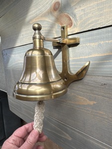 Designer <b>Brass</b> <b>Bell</b> Pure Finish Well <b>Bell</b> Premium <b>Brass</b> <b>Bell</b> Ideal For Nautical Homes Temple Garden Outdoor And Gift Decoration - Product Image 2