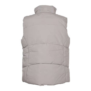 Gilet matelassé imperméable sans manches avec fermeture éclair, respirant, écologique, tendance, pour homme et femme, avec logo personnalisé - Product Image 2
