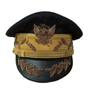 Chapeau haut de forme brodé à la main avec motif feuille USA, reproduction 1940, chapeaux uniques Root Fight Gear, 100% coton, couleur personnalisable - Product Image 1