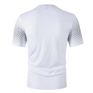 Mens <b>Geometric</b> Printed Jersey T-<b>Shirt</b> Casual Crew Neck Short Sleeve Polyester/Nylon Regular Fit Quick Dry Breathable Summer - Product Image 2