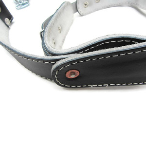 Durable Leather Head <b>Harness</b> for Neck Strength Training Powerlifting Gear Adjustable Head Strap with Steel Chain - Product Image 3