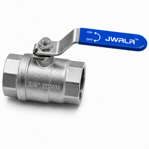 Vanne à boisseau sphérique manuelle en acier inoxydable de qualité industrielle, 20 mm (3/4 pouce), trois pièces, pour applications eau, huile, gaz et produits chimiques - Product Image 3