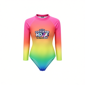 Maillot de bain une pièce grande taille HDJ, effet ventre plat, tenue de plage conservatrice, monokini sexy qj10063 - Product Image 2