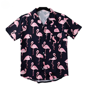 Chemise Hawaïenne Aloha Homme Manches Courtes Tropicale Vacances Plage Personnalisable en Gros - Product Image 2