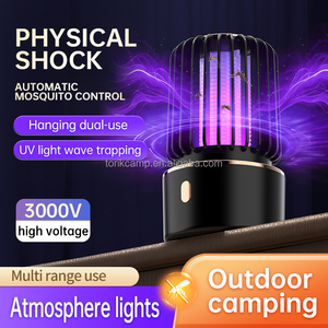 Lampe anti-moustique à double usage LED rechargeable, aspiration par choc électrique, intérieur/extérieur, camping, aromathérapie, etc. - Product Image 2