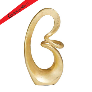 Sculpture décorative artisanale finition dorée pour salon, nouveauté 2026 par Global Products - Product Image 1