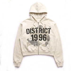 Cotton Mens Streetwear Hoodie Heavyweight Winter Custom Pattern Puff Print <b>Rhinestone</b> <b>Top</b> Quality Spot Goods Manufacturer Winter - Product Image 1