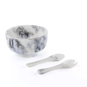 Bol de service décoratif de luxe en résine époxy, plat à salade et à nourriture fait main de qualité supérieure pour la maison, la cuisine, le café, l'hôtel et la restauration - Product Image 2