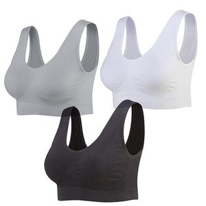 Custom Logo OEM Seamless Ribbed Embroidery Adjustable Straps Breathable Comfortable Sports Bra - Product Image 6