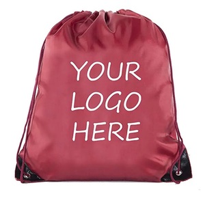 Nouveaux sacs à cordon de serrage en nylon de bonne qualité avec logo imprimé, 10 couleurs disponibles pour hommes et femmes, collection 2026 - Product Image 1