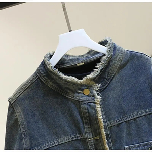 <b>Women's</b> <b>Cape</b> Coat Denim <b>Jacket</b> Double Breasted Loose Fit Washed Button Windbreaker Casual Office Winter Eco-Friendly Autumn 2026 - Product Image 5