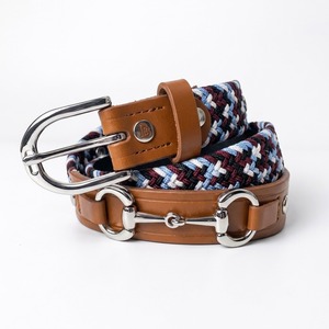 Custom Braided Fabric <b>Belt</b> <b>Men</b> Women Sporty Style Cotton Waist Strap Alloy Pin <b>Buckle</b> - Product Image 1