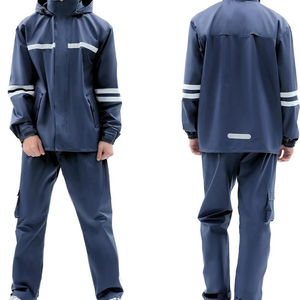 Conjunto de Chaqueta y Pantalones Impermeables de Alta Visibilidad, Transpirables y Duraderos para Uso Industrial Pesado - Product Image 5