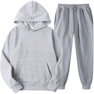 Ensemble de survêtement sportif à capuche pour homme, unisexe, deux pièces, sweat-shirt à manches longues et pantalon de jogging - Product Image 5