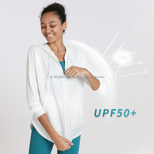 Haute qualité Gym veste femmes à manches longues fermeture éclair séchage rapide femmes Yoga porter entraînement course à capuche sport Fitness haut - Product Image 2