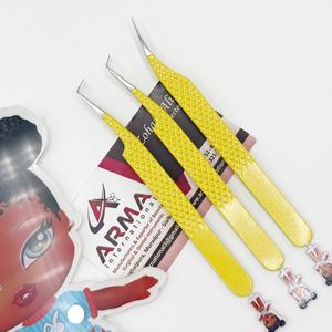 Professional Customized Eyelash Extension Tweezers Sustainable Stainless Steel Custom Logo Smooth <b>Precision</b> Durable Pointed Tip - Product Image 4