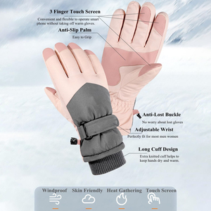 Gants de ski imperméables et durables pour les sports d'hiver, mitaines de snowboard thermiques avec système d'adhérence avancé pour les températures extrêmes - Product Image 4