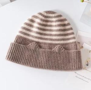 Gorro Unisex de Jacquard Sólido, 100% Acrílico, Tejido Acanalado, Gorro de Invierno, Estilo Casual, Ajustable para Adultos, 56-58CM - Product Image 4