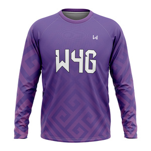 Custom Sublimation Men's Full Sleeve Crew Neck Gym Shirt Eco Friendly Yoga Workout Leisure <b>Top</b> Quick Dry OEM Factory - Product Image 4