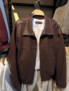 Men's Brown Genuine Leather <b>Jacket</b> <b>Vintage</b> <b>Bomber</b> <b>Jacket</b> Cafe Racer Style - Product Image 5