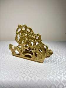 ที่วางกระดาษเช็ดปากโลหะสีทองแบบคลาสสิกทำด้วยมือ – ที่ใส่กระดาษทิชชูสำหรับตกแต่งโต๊ะในโรงแรมและร้านอาหาร - Product Image 2
