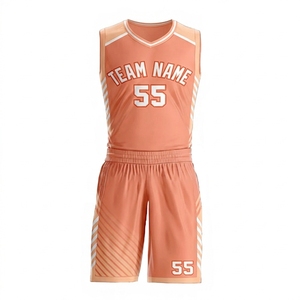 Créez votre propre tenue de basket-ball d'équipe avec logo et numéro, haut réversible respirant, ensemble de maillots de basket-ball - Product Image 3