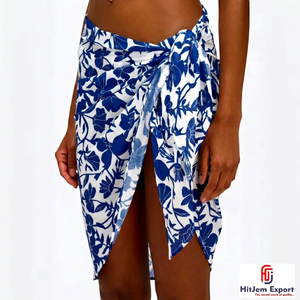 Wholesale Printed Mesh Pareo Sarong <b>Beach</b> Cover Up Resort Wear OEM ODM Custom Fabric Product Manufacturer Puerto Rico - Product Image 3