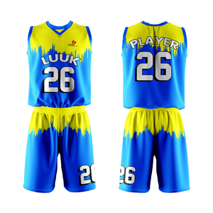 Conjunto de Uniforme de Baloncesto para Jóvenes y Adultos, Jersey y Pantalones Cortos Personalizados con Impresión, Ropa de Equipo para Torneos y Competiciones Escolares y de Club - Product Image 1