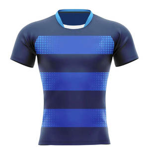 Premium Custom Rugby Jersey Sublimated Printing Team Wear Quick Dry Breathable Rugby <b>Shirt</b> 100% <b>Polyester</b> Personalized logo - Product Image 1