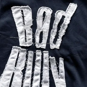 Distressed Men's Hoodie Sweatshirts Black Color Full Sleeve Warm Winter <b>Thermal</b> <b>Fleece</b> Hoodies With Distress Embroidery - Product Image 2