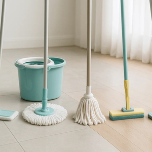 Serpillère en coton à boucles robustes, qualité commerciale et industrielle, pour le nettoyage des sols domestiques et en bois dur - Product Image 5