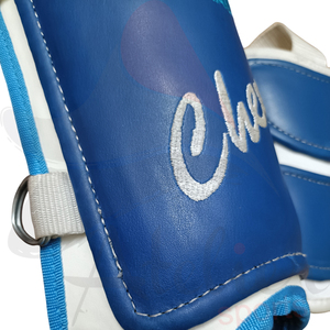 Chevy Baseball Elbow And <b>Knee</b> <b>Protectors</b> Blue PU Shock Absorption Universal Unisex Buckle Closure All Seasons Protection Gear - Product Image 6