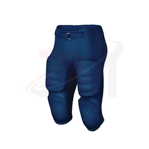 Men's Navy Blue Football <b>Pants</b> With Protective <b>Padding</b> For Adults Polyester Material Sports Wear Customized Brand Name Logo - Product Image 4