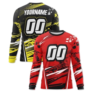 เสื้อเจอร์ซีย์มอเตอร์ครอสแขนยาวพิมพ์ลายดิจิตอลตามสั่ง ระบายอากาศได้ดี สำหรับฤดูร้อน/ฤดูหนาว พร้อมชื่อและหมายเลขตามสั่ง - Product Image 5