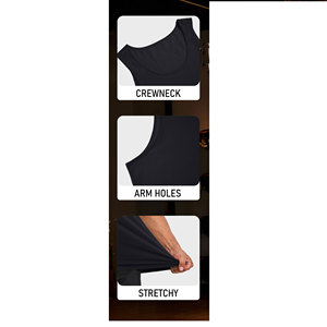 Camiseta sin mangas para hombre de alta calidad para gimnasio, ejercicio, uso en interiores y exteriores, con logo personalizado e impresión. - Product Image 3