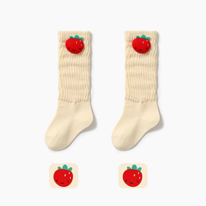 Wholesale Casual Crew Knitted Spring <b>Long</b> Infant <b>Socks</b> Cartoon 3D Breathable Anti-Slip Summer <b>Socks</b> Candy Color Casual - Product Image 2