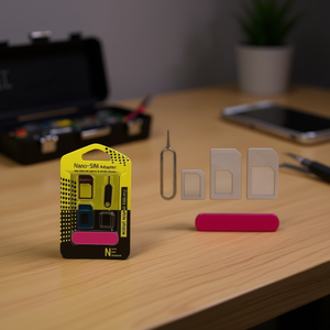 Kit adaptateur Nano SIM avec outil d'éjection et adaptateurs pour téléphones mobiles - Product Image 3