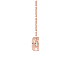 Collier ras-du-cou solitaire minimaliste en or blanc 14k 18k avec diamant de culture rond de 2,8 carats serti à la rubisserie, bijoux fins de qualité supérieure HPHT - Product Image 3