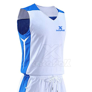 Uniformes de basket-ball sublimés réversibles en polyester respirant, séchage rapide, tissu durable, adaptés aux compétitions scolaires et universitaires - Product Image 6