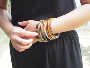 Pulsera de Cuerno de Búfalo y Ágata para Mujer, de Alta Calidad, Nueva, con Estilo Animal, Técnica Pulida, Artesanía Natural - Product Image 6