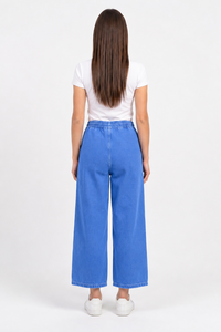 Stylish Women's Breathable Denim Baggy <b>Jeans</b> Pant with Full <b>Elastic</b> <b>Waist</b> Comfortable Solid Pattern Long Lasting Quality - Product Image 5