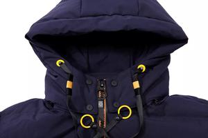 Chaqueta de Invierno Casual para Hombre 2025, con Cuello Alto, Diseño de Bloques, Resistente al Viento, Estilo Parka Gruesa, Nuevos Modelos - Product Image 4