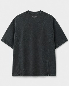 Camiseta Beazer para Hombre, Oversize, Lavado Ácido, Manga Corta, Cuello Redondo, Estampado, Algodón Jersey, Transpirable - Product Image 4