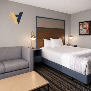Muebles de hotel contemporáneos e inteligentes para AmericInn, diseñados para espacios acogedores y la máxima comodidad para huéspedes, de fábrica en Vietnam. - Product Image 3