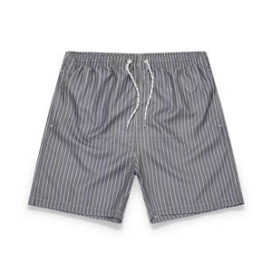 Pantalones de playa de verano de alta calidad de fábrica de China, pantalones cortos de natación de Surf de secado rápido informales para hombre, pantalones cortos vocacionales a rayas para hombre - Product Image 2