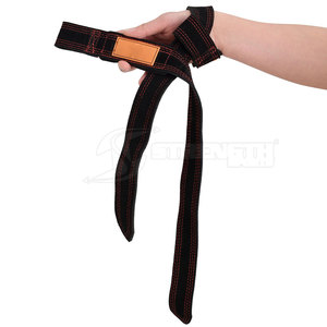 Strong Leather <b>Lifting</b> <b>Straps</b> Workout Support <b>Straps</b> <b>For</b> Gym <b>Lifting</b> And Strength Performance Training - Product Image 5