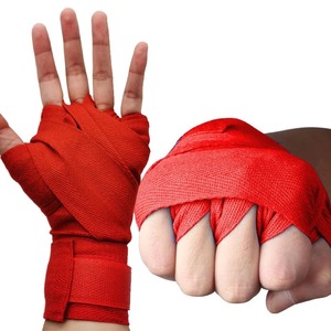 Bandages de boxe en coton noir, 2 pouces de large, auto-adhésifs, élastiques, protecteurs, unisexes, toutes saisons - Product Image 6